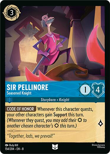 Sir Pellinore - Seasoned Knight (154/204) [Reign of Jafar] | Fandemonia Ltd