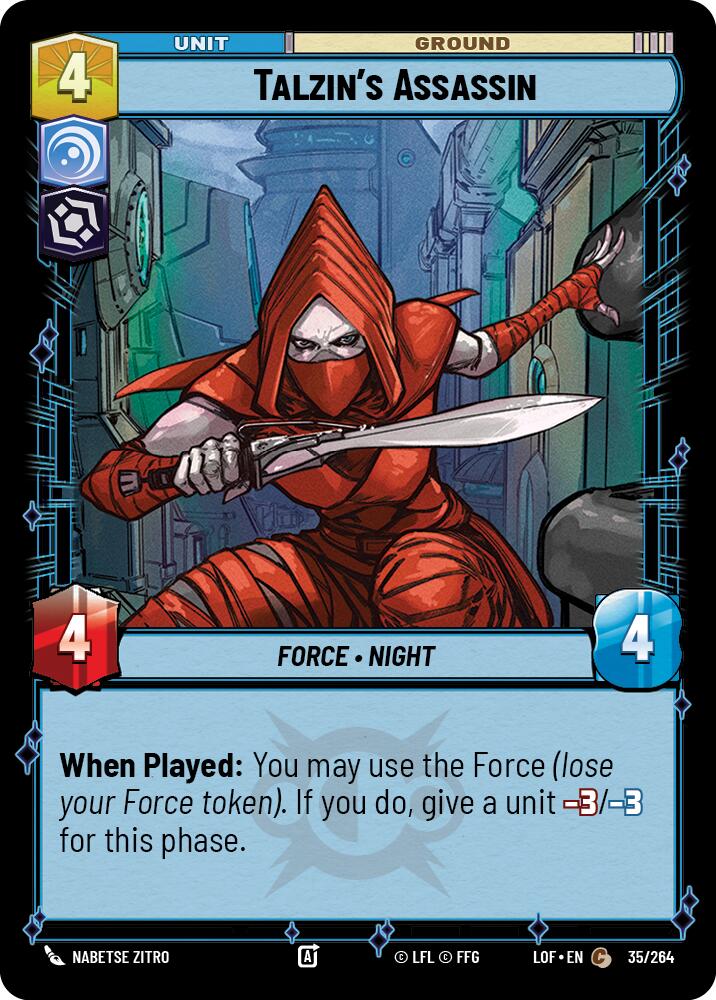 Talzin's Assassin (35/264) (35/264) [Legends of the Force] | Fandemonia Ltd
