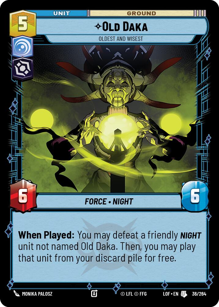 Old Daka - Oldest and Wisest (36/264) (36/264) [Legends of the Force] | Fandemonia Ltd