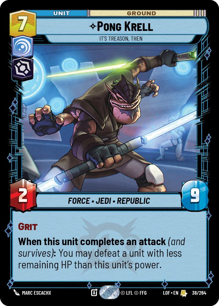 Pong Krell - It's Treason, Then (38/264) (38/264) [Legends of the Force] | Fandemonia Ltd