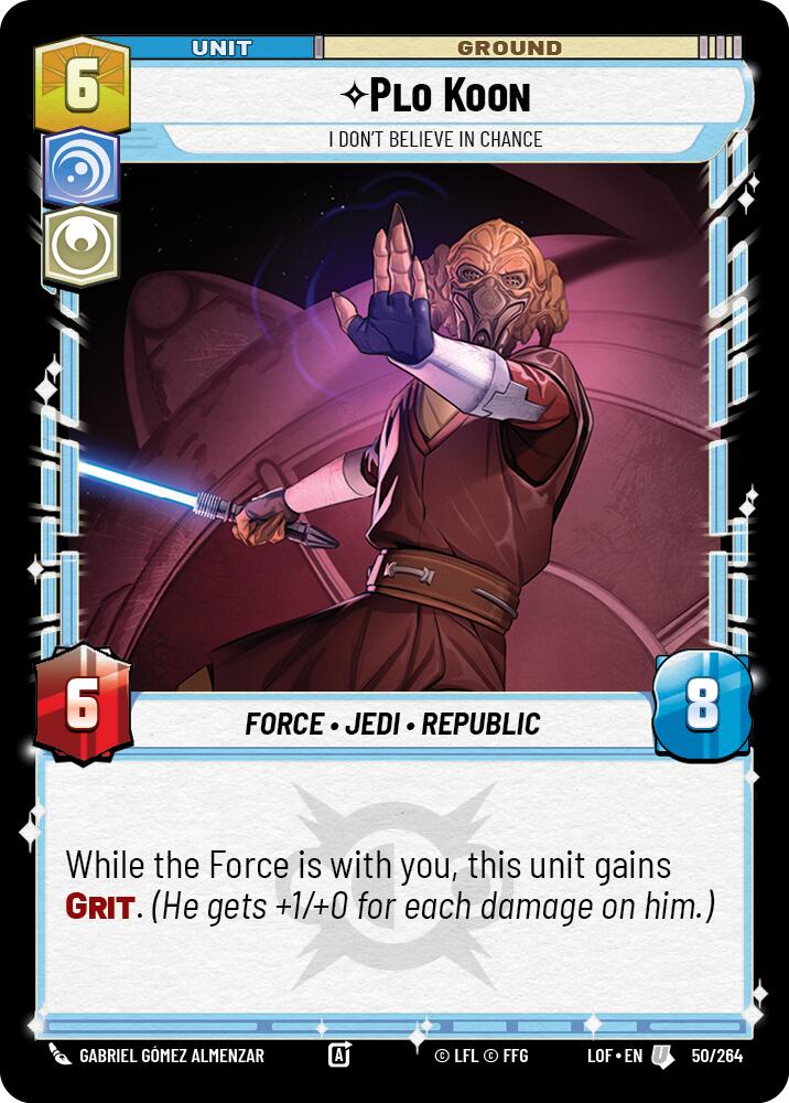 Plo Koon - I Don't Believe in Chance (50/264) (50/264) [Legends of the Force] | Fandemonia Ltd