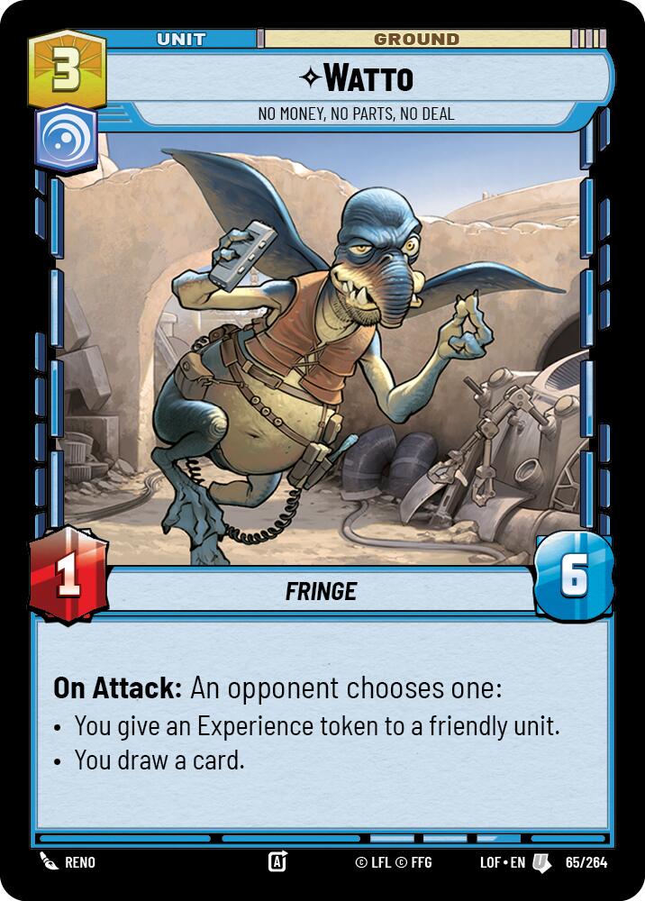 Watto - No Money, No Parts, No Deal (65/264) (65/264) [Legends of the Force] | Fandemonia Ltd