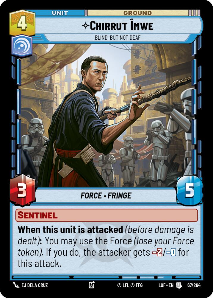 Chirrut Imwe - Blind, but not Deaf (67/264) (67/264) [Legends of the Force] | Fandemonia Ltd