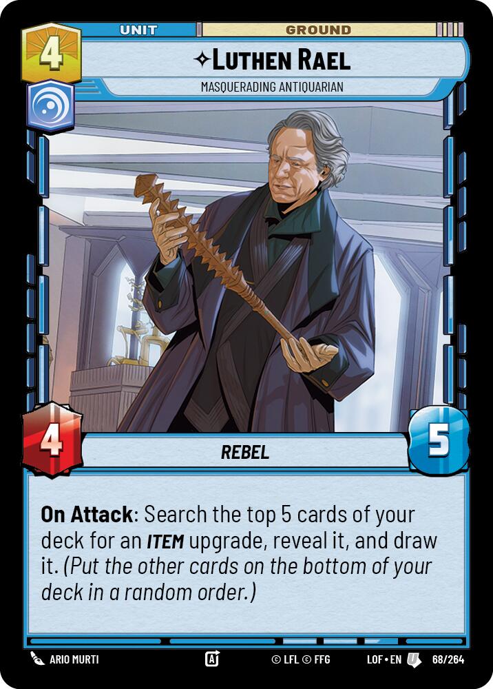 Luthen Rael - Masquerading Antiquarian (68/264) (68/264) [Legends of the Force] | Fandemonia Ltd