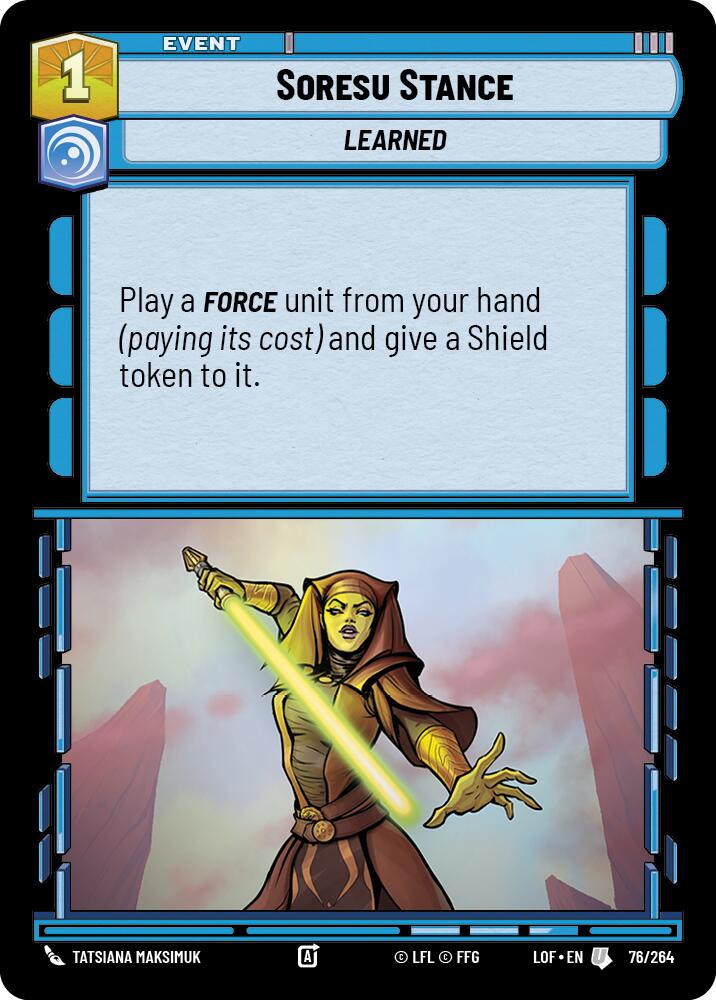 Soresu Stance (76/264) (76/264) [Legends of the Force] | Fandemonia Ltd