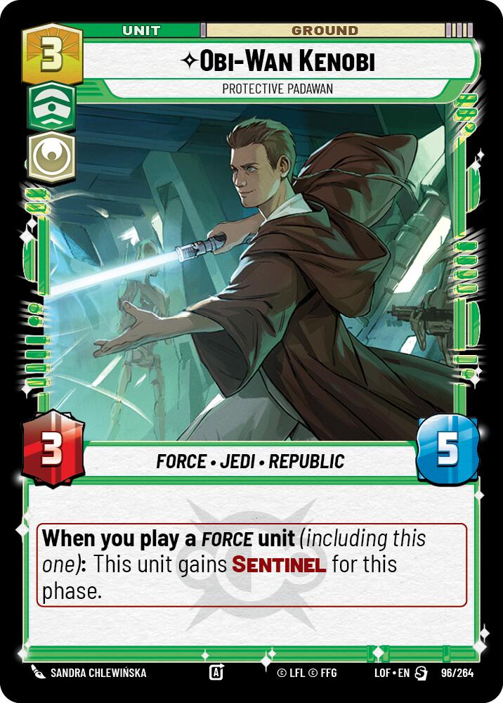 Obi-Wan Kenobi - Protective Padawan (96/264) (96/264) [Legends of the Force] | Fandemonia Ltd