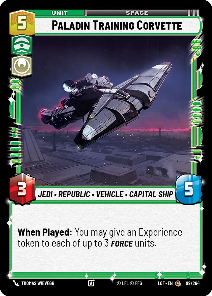 Paladin Training Corvette (99/264) (99/264) [Legends of the Force] | Fandemonia Ltd