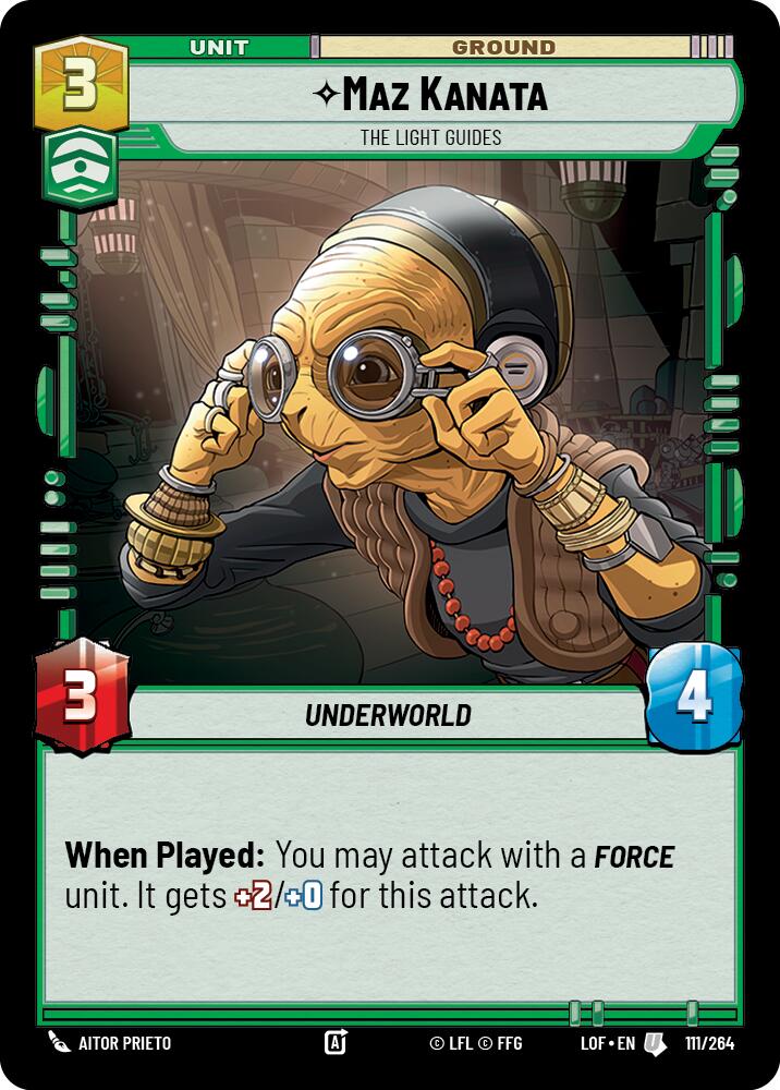 Maz Kanata - The Light Guides (111/264) (111/264) [Legends of the Force] | Fandemonia Ltd