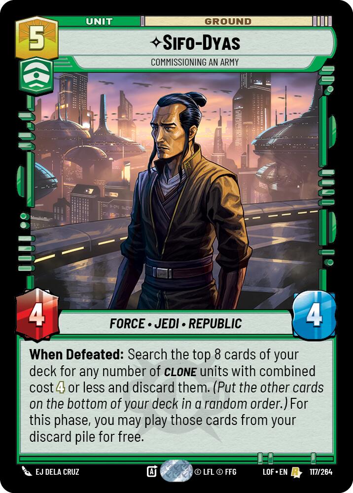Sifo-Dyas - Commissioning An Army (117/264) (117/264) [Legends of the Force] | Fandemonia Ltd