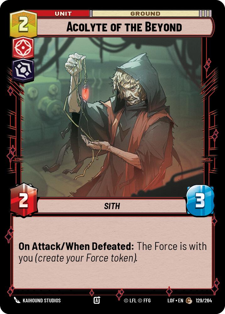 Acolyte of the Beyond (129/264) (129/264) [Legends of the Force] | Fandemonia Ltd