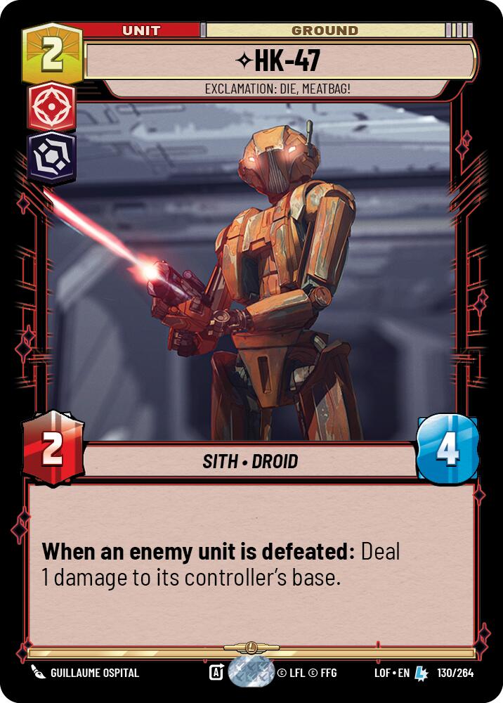 HK-47 - Exclamation: Die, Meatbag! (130/264) (130/264) [Legends of the Force] | Fandemonia Ltd
