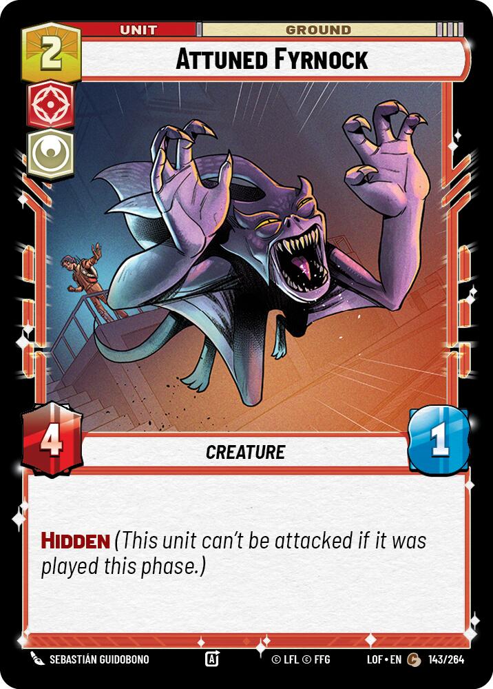 Attuned Fyrnock (143/264) (143/264) [Legends of the Force] | Fandemonia Ltd