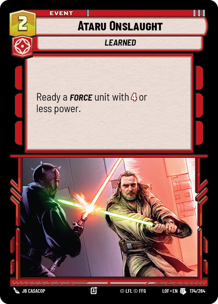 Ataru Onslaught (174/264) (174/264) [Legends of the Force] | Fandemonia Ltd