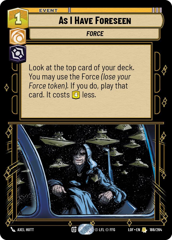 As I Have Foreseen (188/264) (188/264) [Legends of the Force] | Fandemonia Ltd