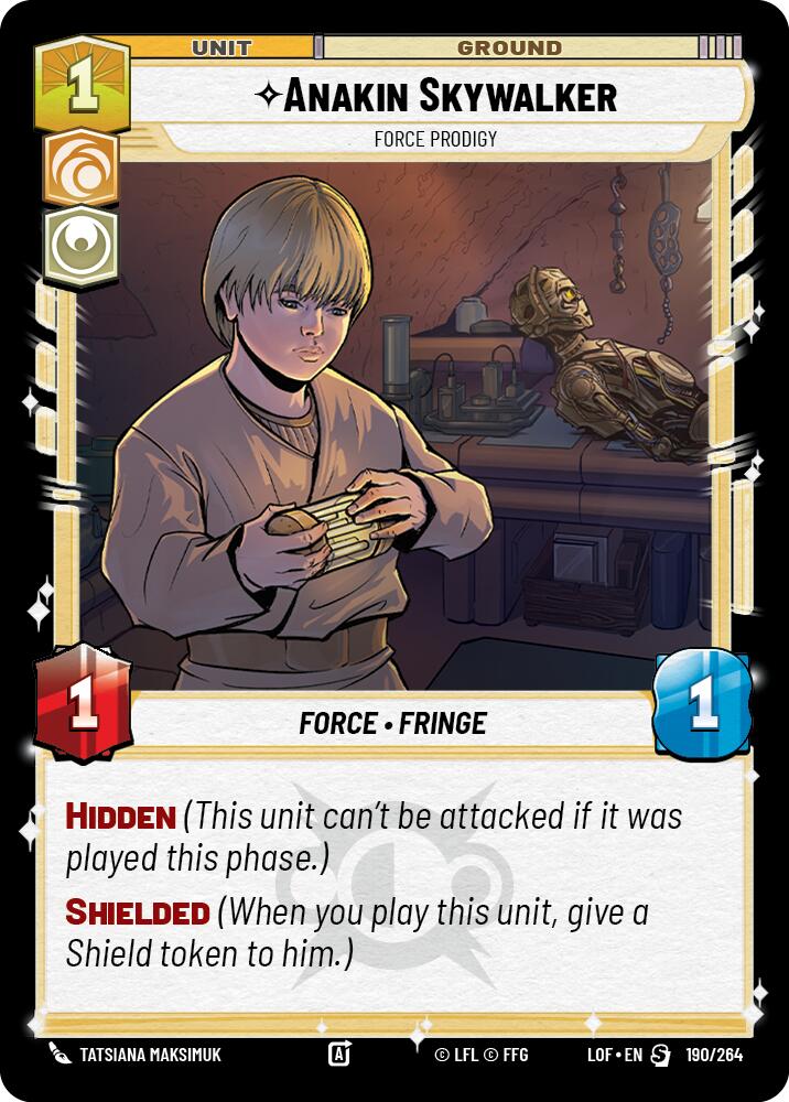 Anakin Skywalker - Force Prodigy (190/264) (190/264) [Legends of the Force] | Fandemonia Ltd