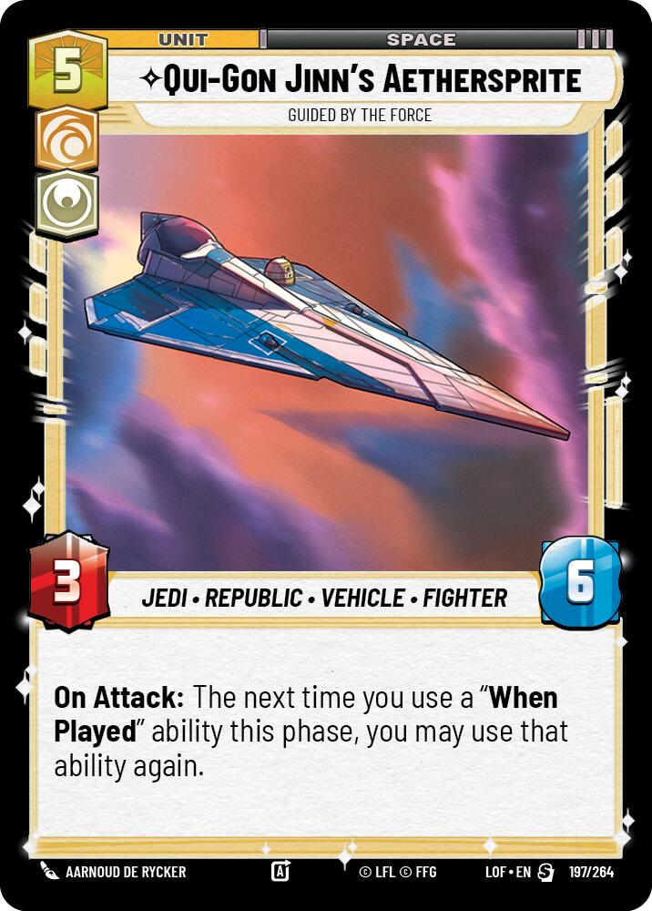 Qui-Gon Jinn's Aethersprite - Guided by the Force (197/264) (197/264) [Legends of the Force] | Fandemonia Ltd