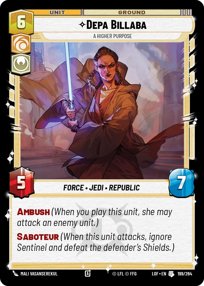 Depa Billaba - A Higher Purpose (199/264) (199/264) [Legends of the Force] | Fandemonia Ltd