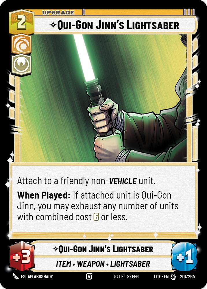 Qui-Gon Jinn's Lightsaber (201/264) (201/264) [Legends of the Force] | Fandemonia Ltd
