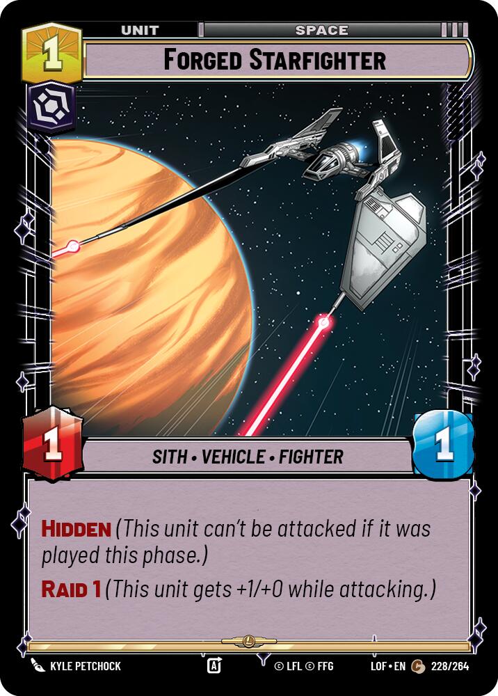Forged Starfighter (228/264) (228/264) [Legends of the Force] | Fandemonia Ltd