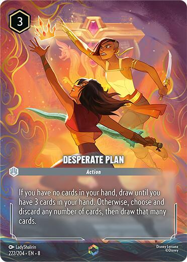 Desperate Plan (Enchanted) (222/204) [Reign of Jafar] | Fandemonia Ltd