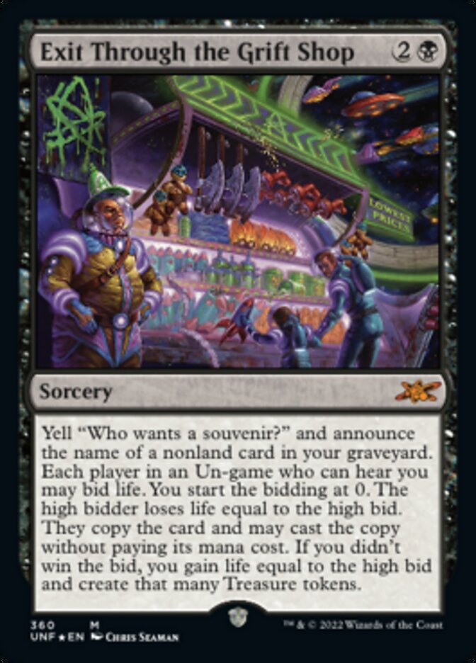 Exit Through the Grift Shop (Galaxy Foil) [Unfinity] | Fandemonia Ltd