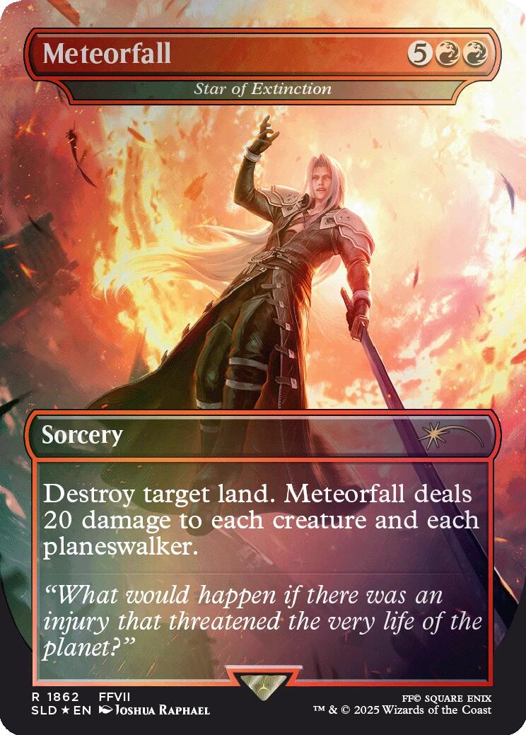 Meteorfall - Star of Extinction (Rainbow Foil) [Secret Lair Drop Series] | Fandemonia Ltd