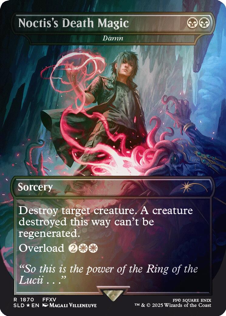 Noctis's Death Magic - Damn (Rainbow Foil) [Secret Lair Drop Series] | Fandemonia Ltd