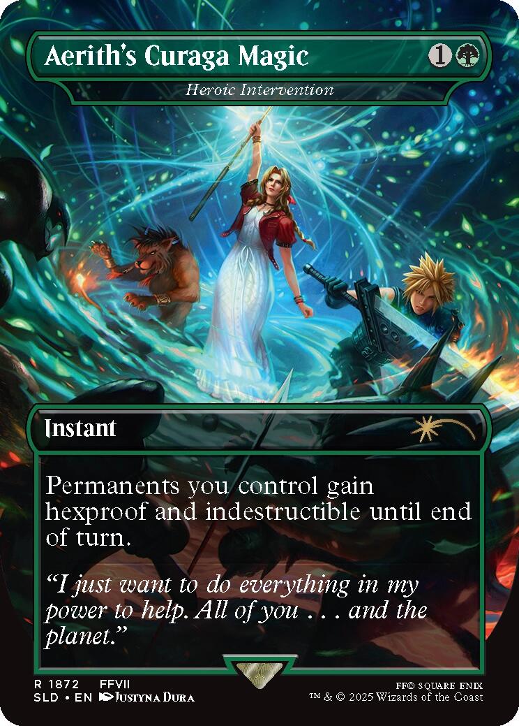 Aerith's Curaga Magic - Heroic Intervention [Secret Lair Drop Series] | Fandemonia Ltd