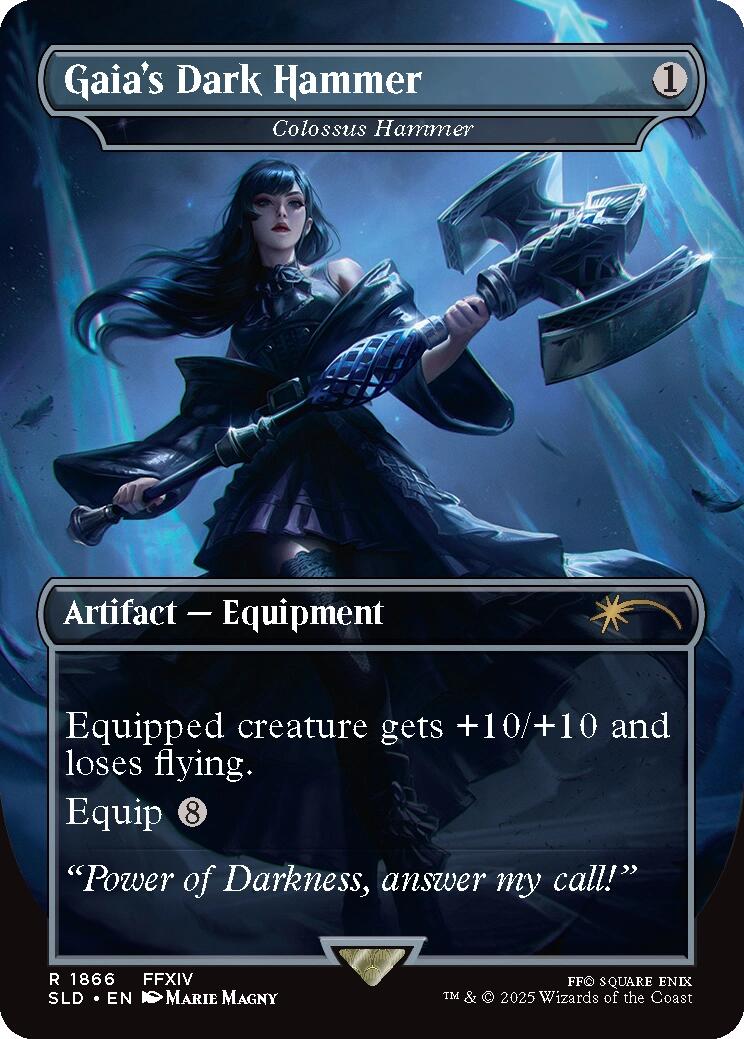 Gaia's Dark Hammer - Colossus Hammer [Secret Lair Drop Series] | Fandemonia Ltd