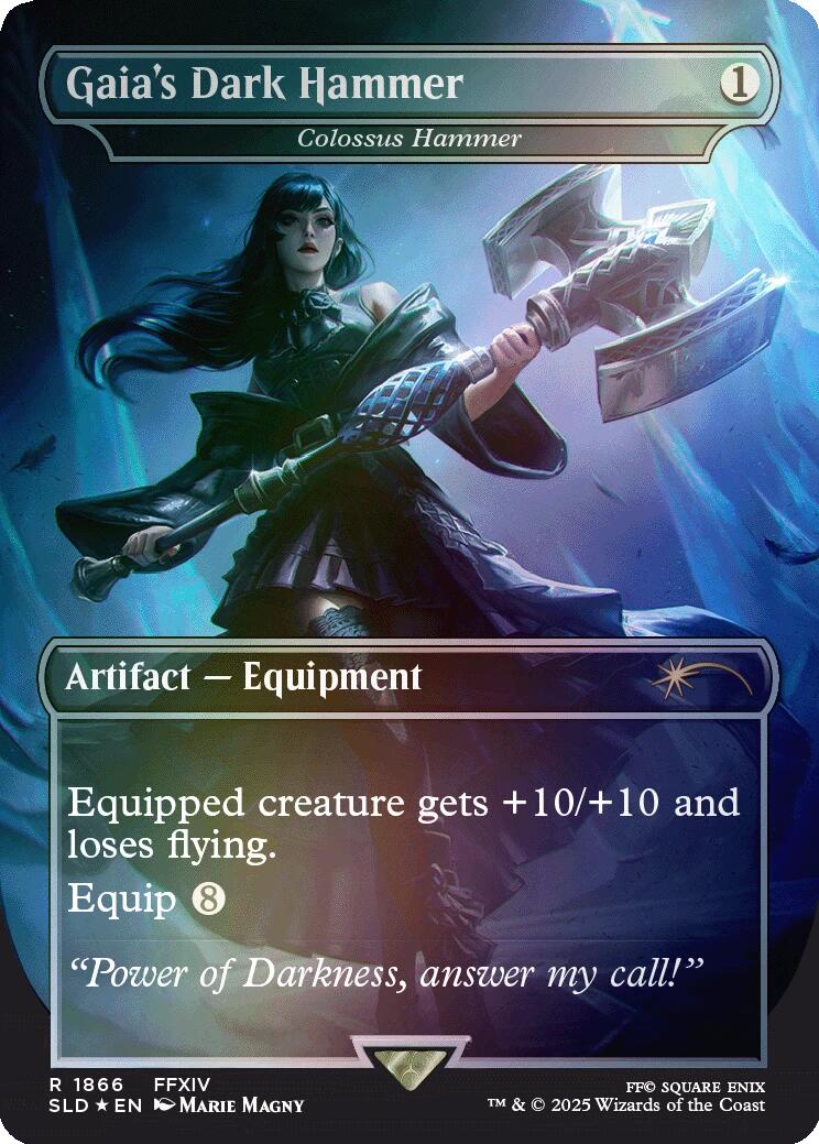Gaia's Dark Hammer - Colossus Hammer (Rainbow Foil) [Secret Lair Drop Series] | Fandemonia Ltd