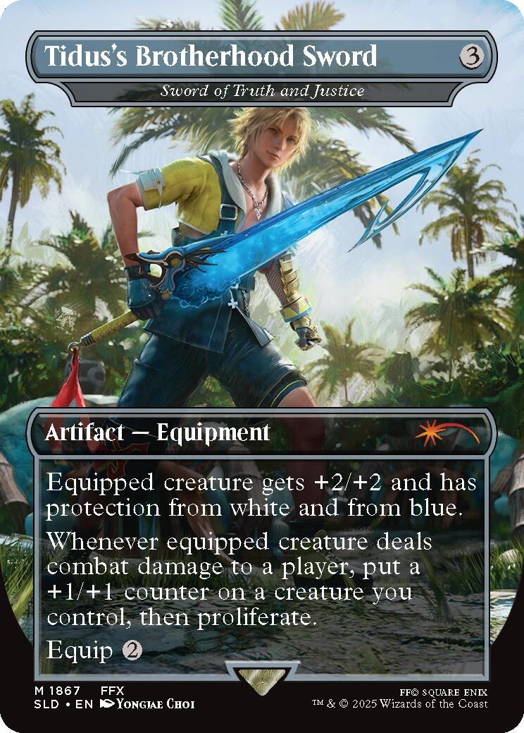 Tidus's Brotherhood Sword - Sword of Truth and Justice [Secret Lair Drop Series] | Fandemonia Ltd