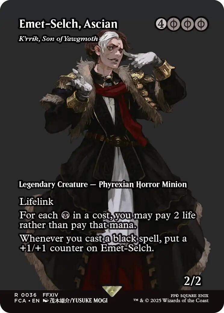 Emet-Selch, Ascian - K'rrik, Son of Yawgmoth (Showcase) [FINAL FANTASY : Through the Ages] | Fandemonia Ltd