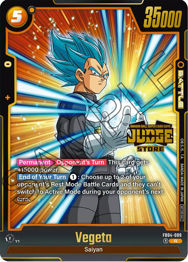 Vegeta (Judge Pack 03 - Store Judge) [Fusion World Tournament Cards] | Fandemonia Ltd