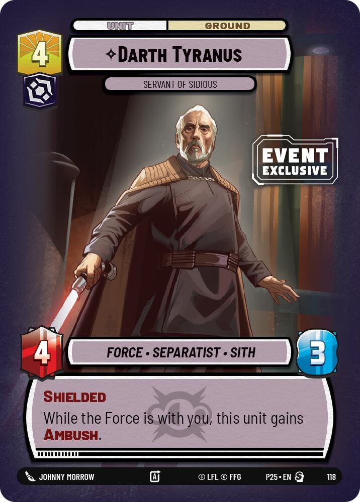 Darth Tyranus (118) - Servant of Sidious (118) [Miscellaneous] | Fandemonia Ltd