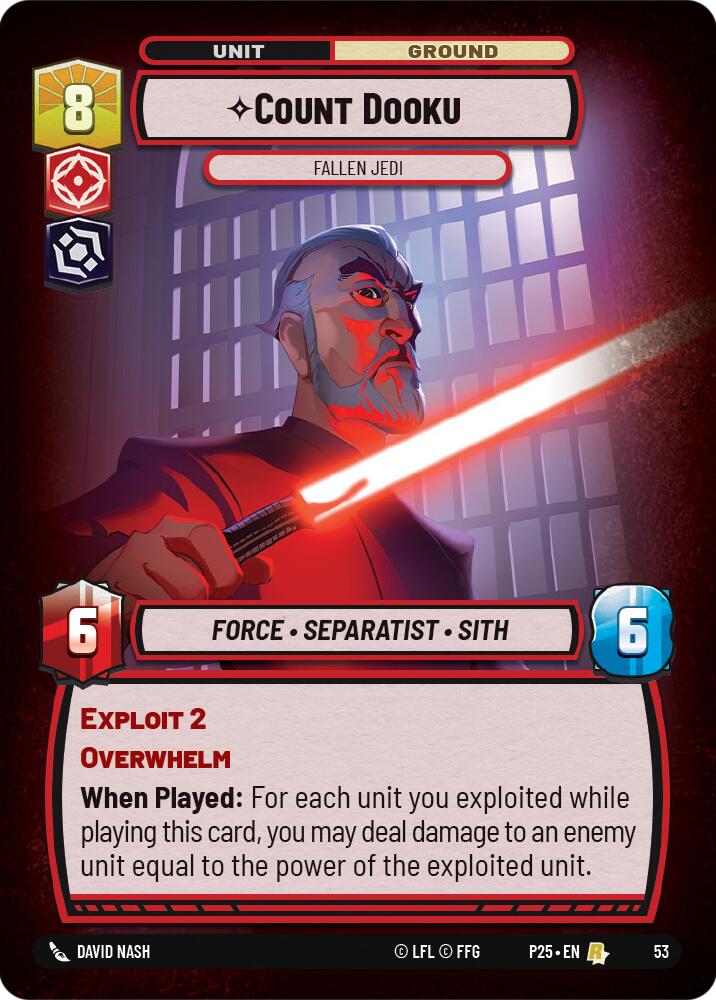 Count Dooku (53) - Fallen Jedi (53) [Store Showdown Promos] | Fandemonia Ltd