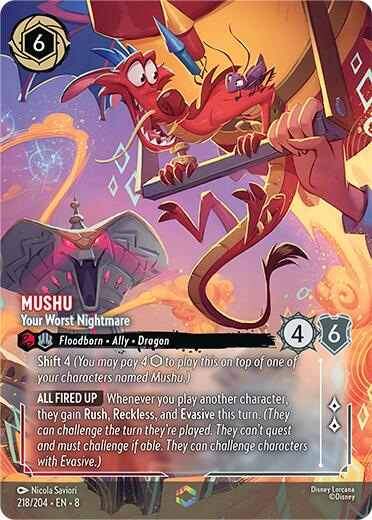 Mushu - Your Worst Nightmare (Enchanted) (218/204) [Reign of Jafar] | Fandemonia Ltd
