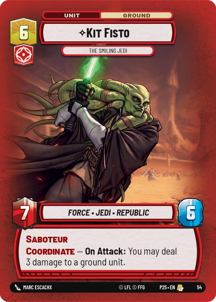Kit Fisto (54) - The Smiling Jedi (54) [Store Showdown Promos] | Fandemonia Ltd