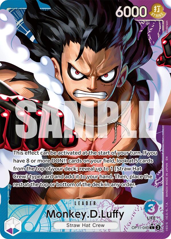 Monkey.D.Luffy (040) (Alternate Art) [A Fist of Divine Speed] | Fandemonia Ltd