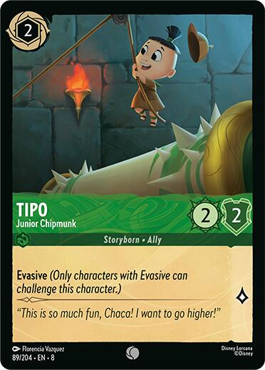 Tipo - Junior Chipmunk (89/204) [Reign of Jafar] | Fandemonia Ltd