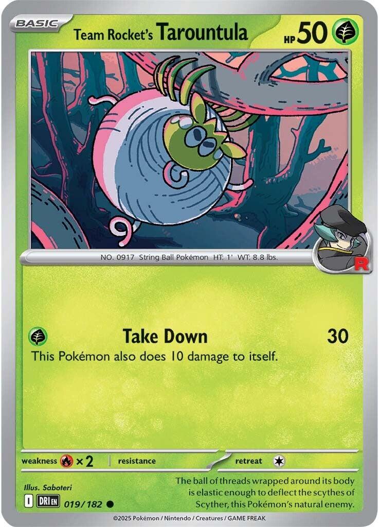 Team Rocket's Tarountula (019/182) [Scarlet & Violet: Destined Rivals] | Fandemonia Ltd