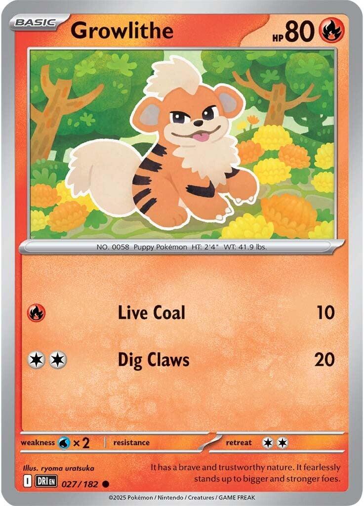 Growlithe (027/182) [Scarlet & Violet: Destined Rivals] | Fandemonia Ltd