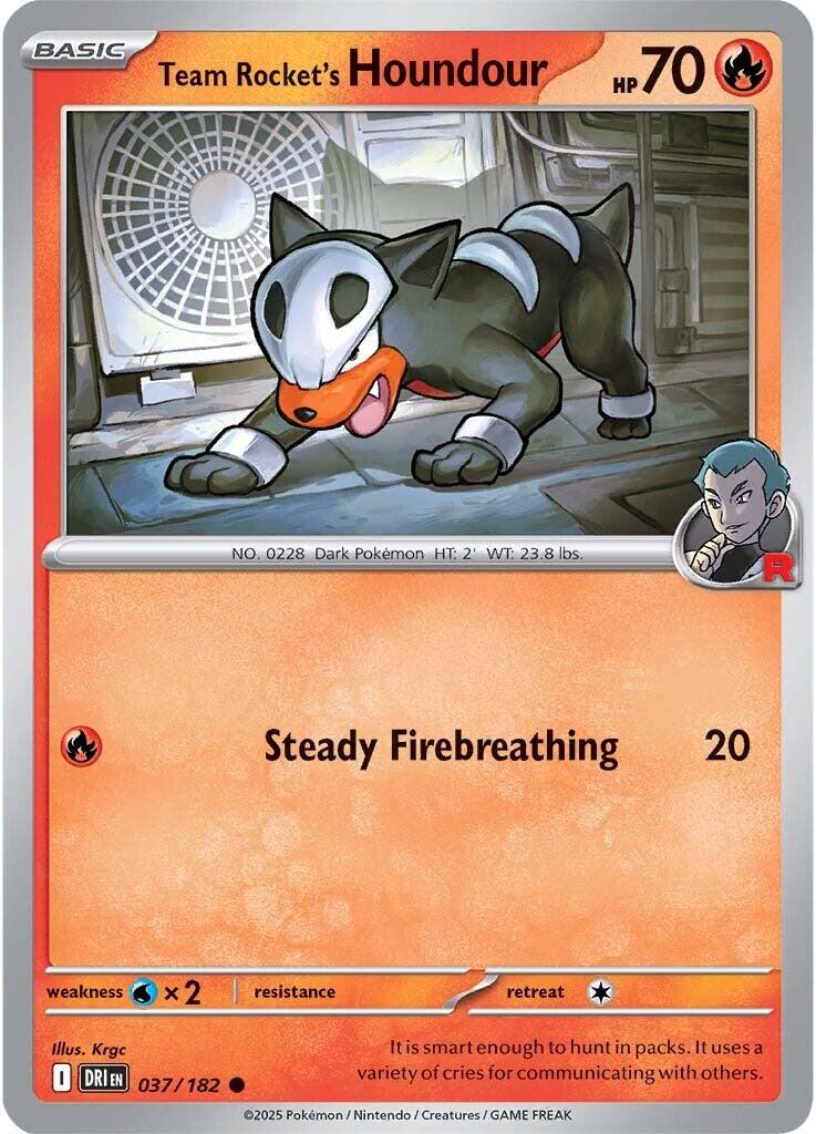 Team Rocket's Houndour (037/182) [Scarlet & Violet: Destined Rivals] | Fandemonia Ltd