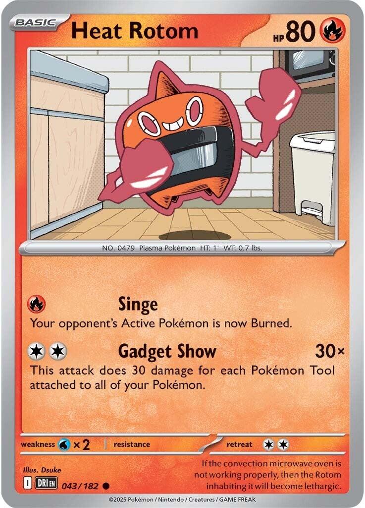 Heat Rotom (043/182) [Scarlet & Violet: Destined Rivals] | Fandemonia Ltd