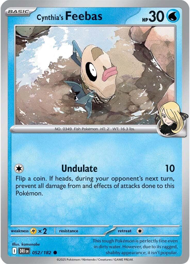 Cynthia's Feebas (052/182) [Scarlet & Violet: Destined Rivals] | Fandemonia Ltd