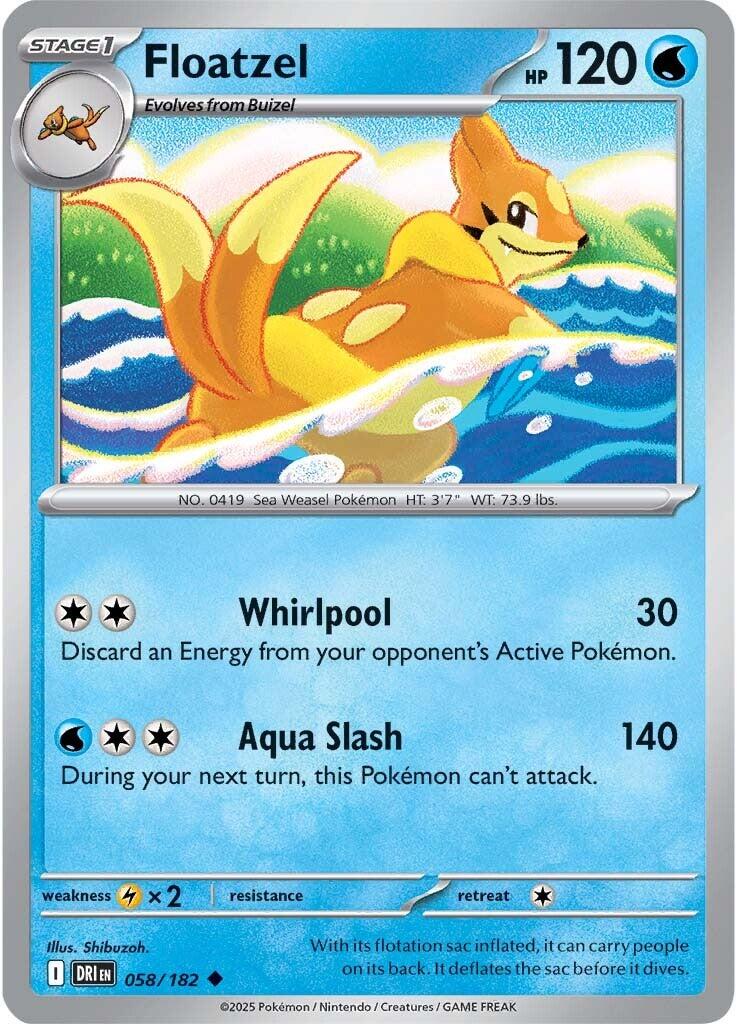 Floatzel (058/182) [Scarlet & Violet: Destined Rivals] | Fandemonia Ltd