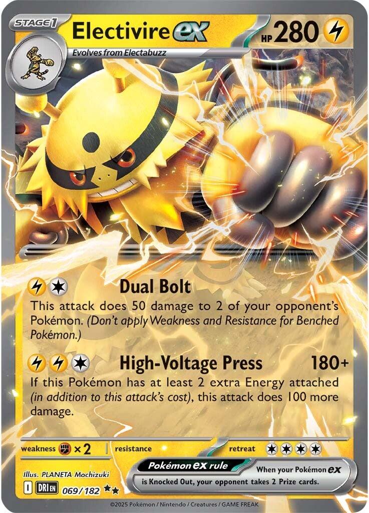 Electivire ex (069/182) [Scarlet & Violet: Destined Rivals] | Fandemonia Ltd