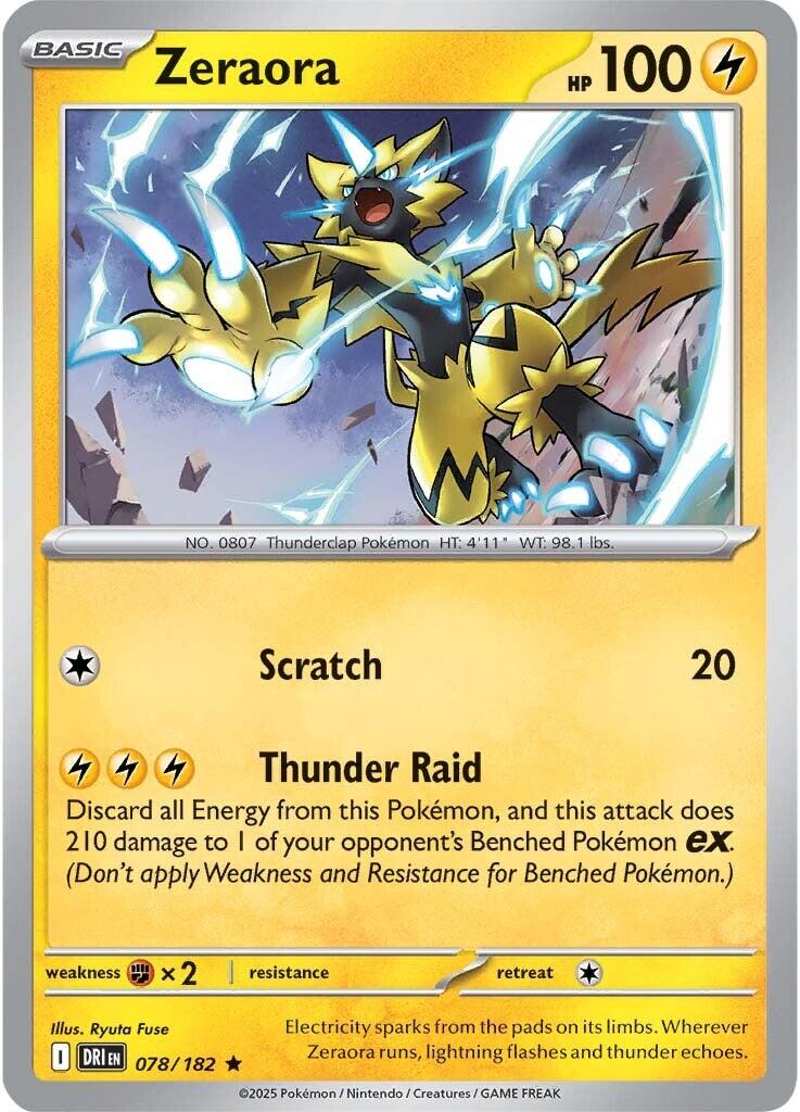 Zeraora (078/182) [Scarlet & Violet: Destined Rivals] | Fandemonia Ltd