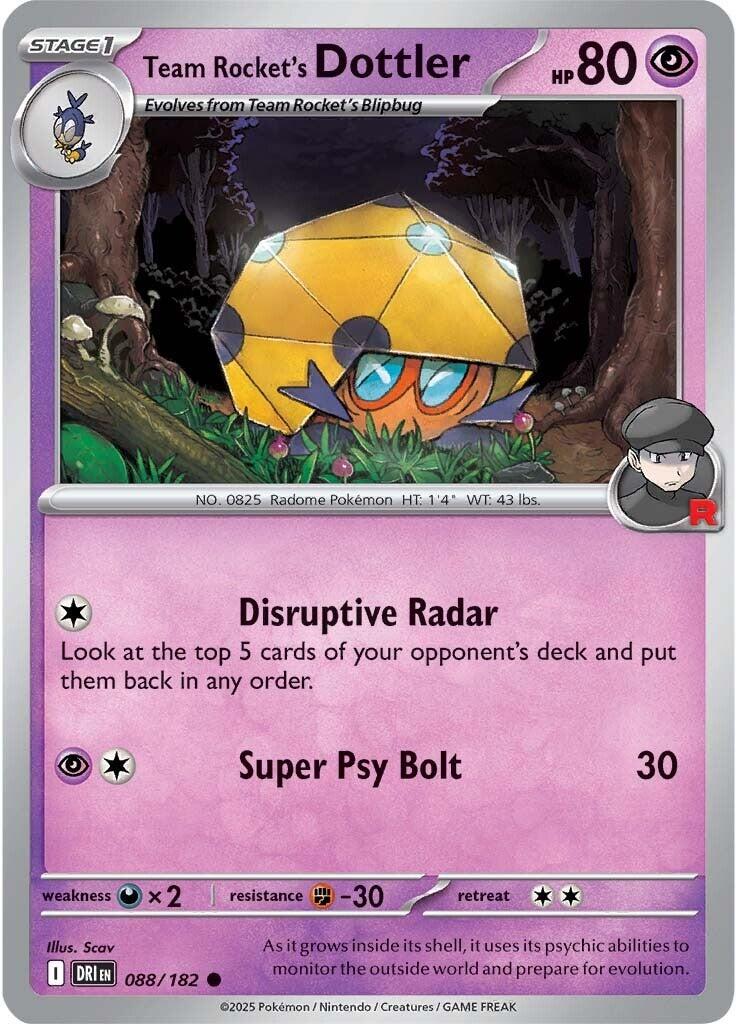 Team Rocket's Dottler (088/182) [Scarlet & Violet: Destined Rivals] | Fandemonia Ltd