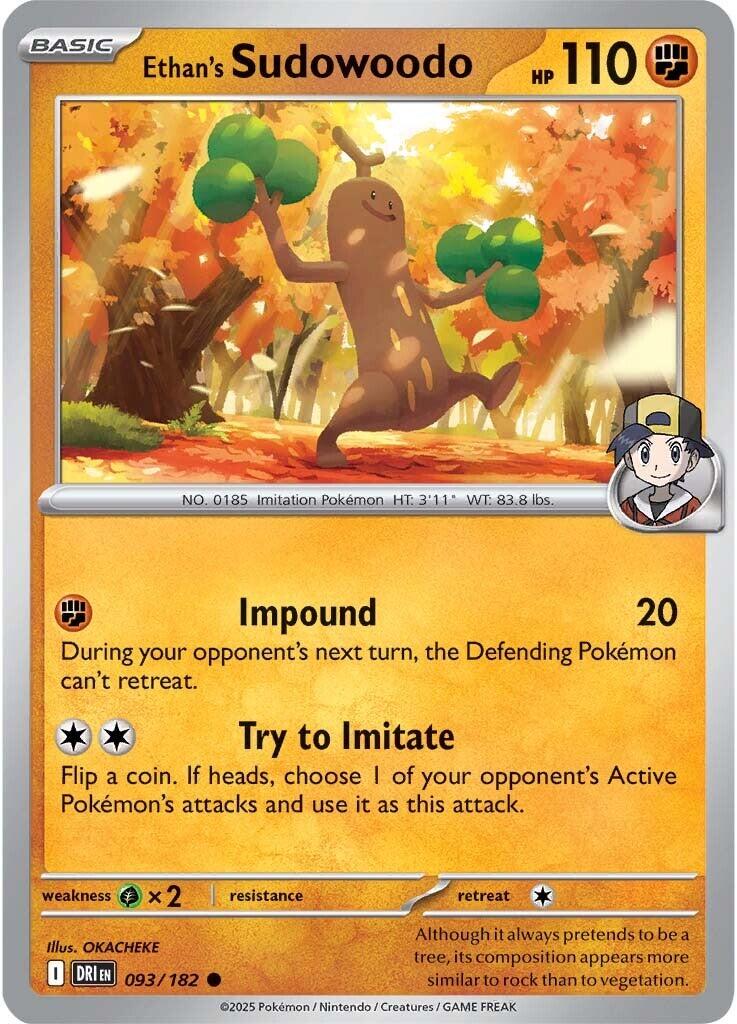 Ethan's Sudowoodo (093/182) [Scarlet & Violet: Destined Rivals] | Fandemonia Ltd