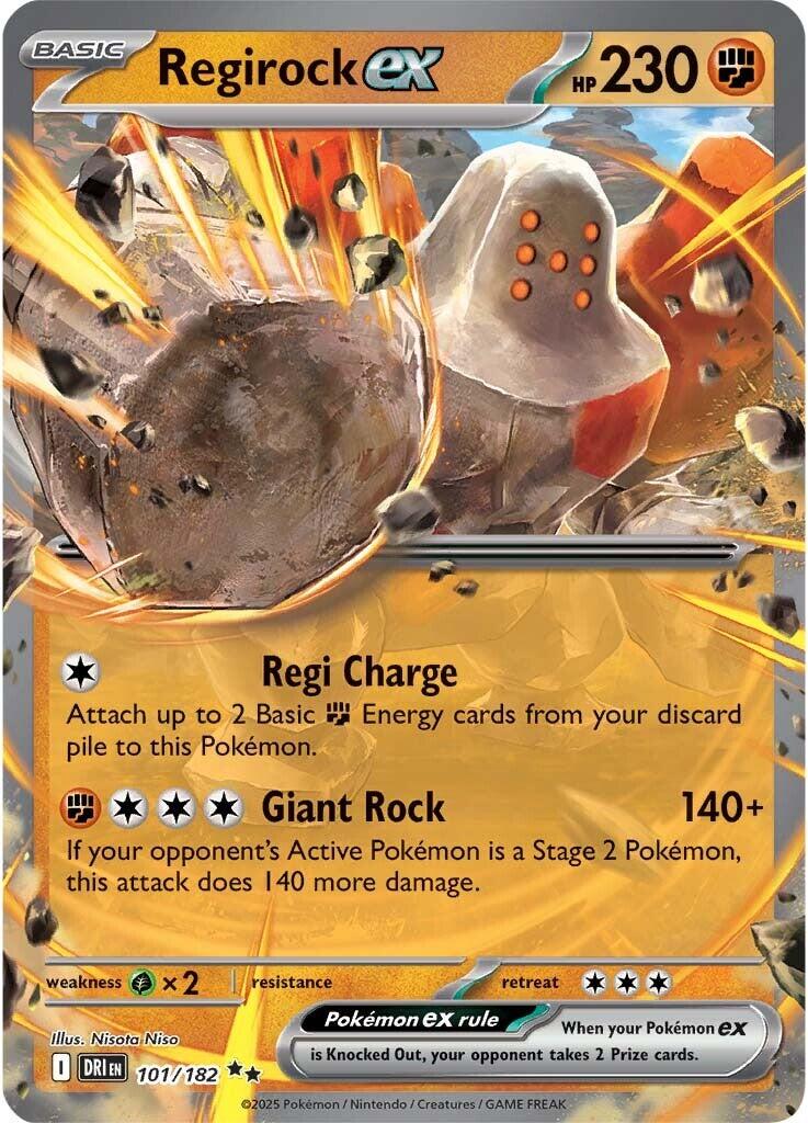 Regirock ex (101/182) [Scarlet & Violet: Destined Rivals] | Fandemonia Ltd